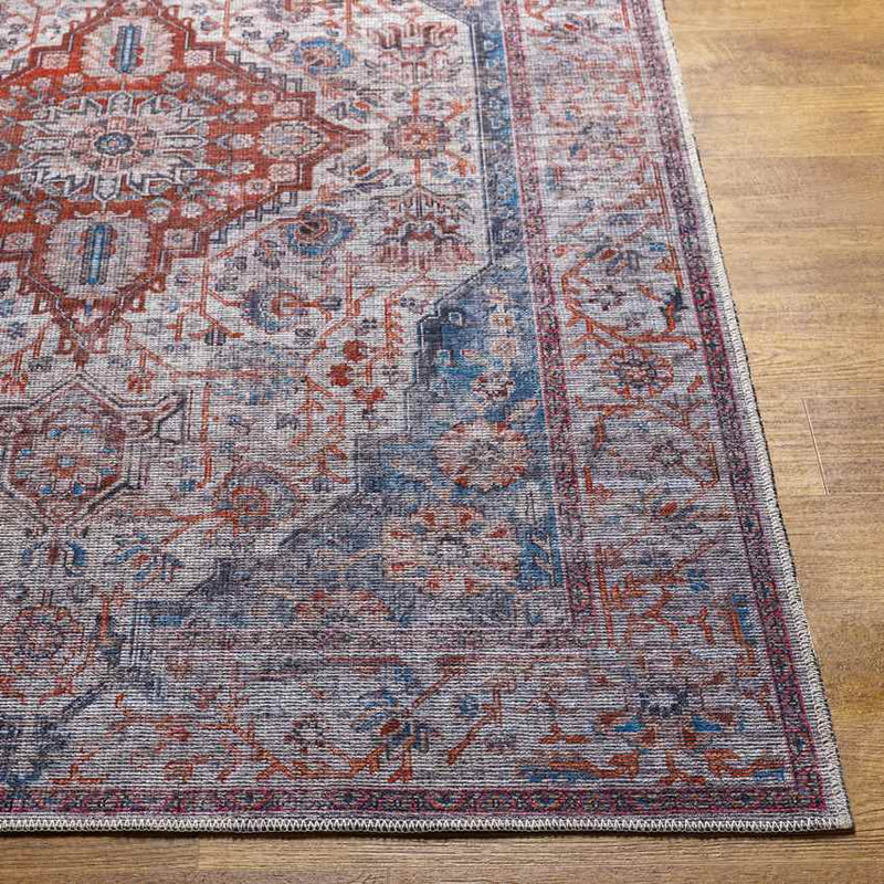 Moullas Traditional Burgundy Washable Area Rug