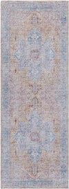 Komi Traditional Burnt Orange Washable Area Rug