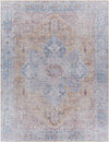 Komi Traditional Burnt Orange Washable Area Rug