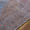 Komi Traditional Dark Blue Washable Area Rug