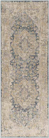 Harcourt Traditional Ice Blue Area Rug
