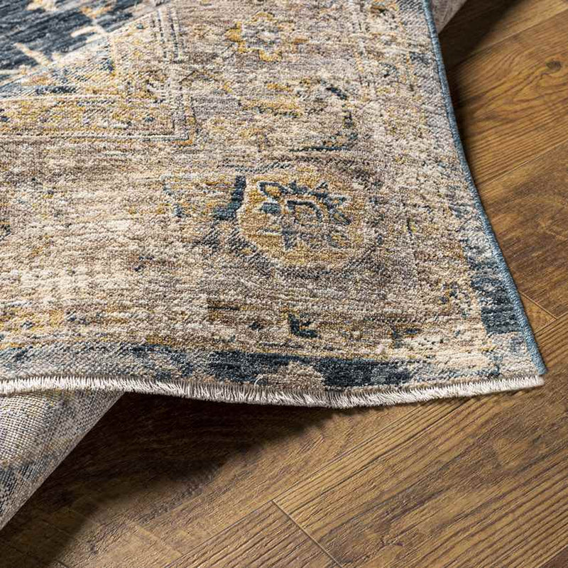 Harcourt Traditional Ice Blue Area Rug