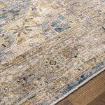 Harcourt Traditional Ice Blue Area Rug