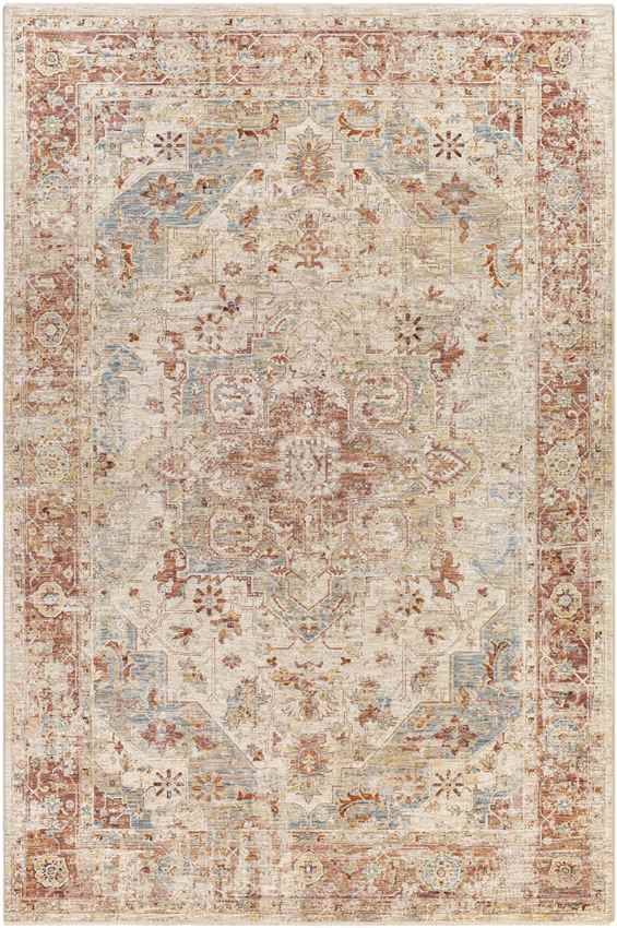 Harcourt Traditional Rust Area Rug