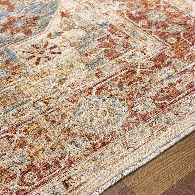 Harcourt Traditional Rust Area Rug