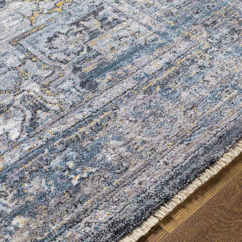 Kato Traditional Dark Teal Area Rug