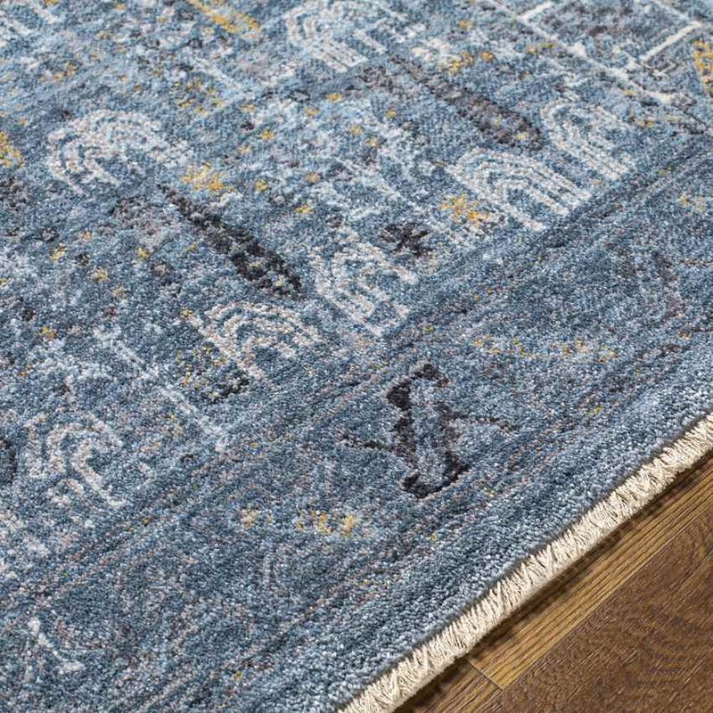 Komurcu Traditional Dark Teal Area Rug