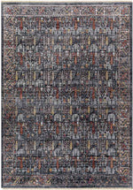 Komurcu Traditional Charcoal Area Rug