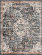 Knierim Traditional Dark Blue Area Rug