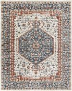Ladora Traditional Dark Blue Area Rug