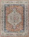 Ladora Traditional Burnt Orange Area Rug