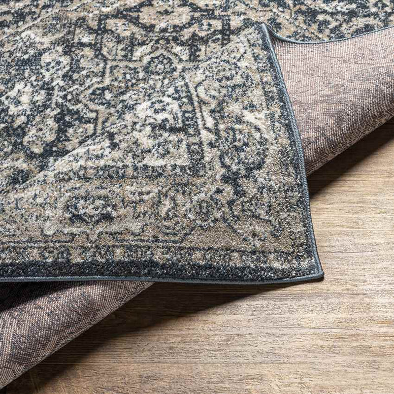 Lake Mills Traditional Dark Green Area Rug