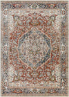 Lake Mills Traditional Burgundy Area Rug