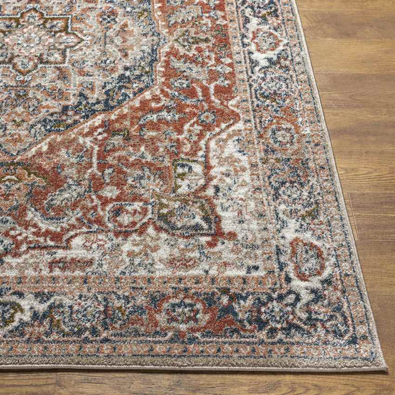Lake Mills Traditional Burgundy Area Rug