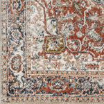 Lake Mills Traditional Burgundy Area Rug