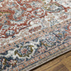 Lake Mills Traditional Burgundy Area Rug