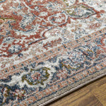 Lake Mills Traditional Burgundy Area Rug