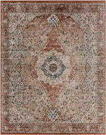 Lake View Traditional Burgundy Area Rug