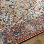 Lake View Traditional Burgundy Area Rug