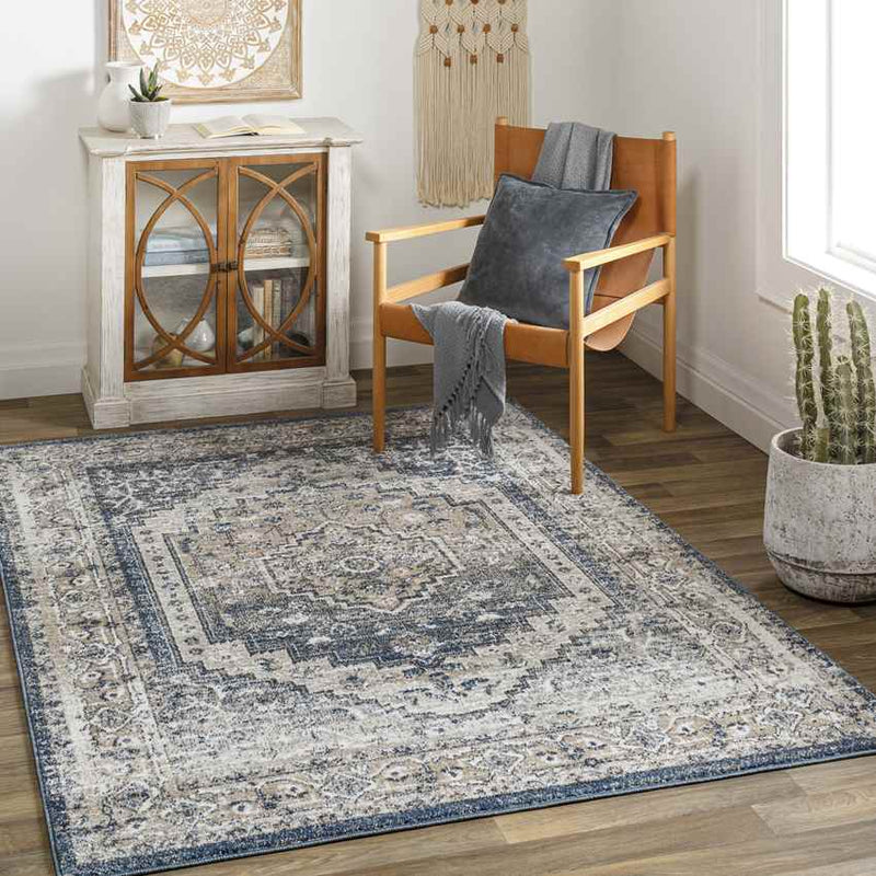 Lakota Traditional Dark Green Area Rug