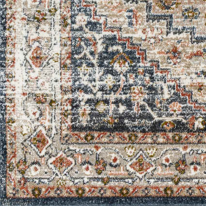 Lakota Traditional Burnt Orange Area Rug