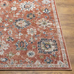 Larchwood Traditional Burnt Orange Area Rug