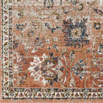 Larrabee Traditional Burnt Orange Area Rug