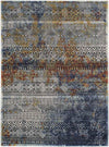 Strongylos Global Dark Blue Area Rug