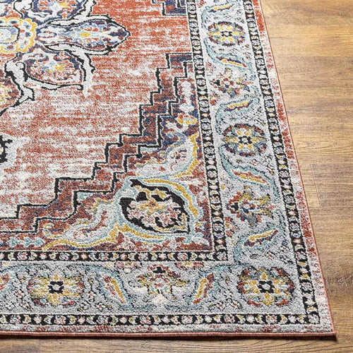 Kissonerga Traditional Coral Area Rug
