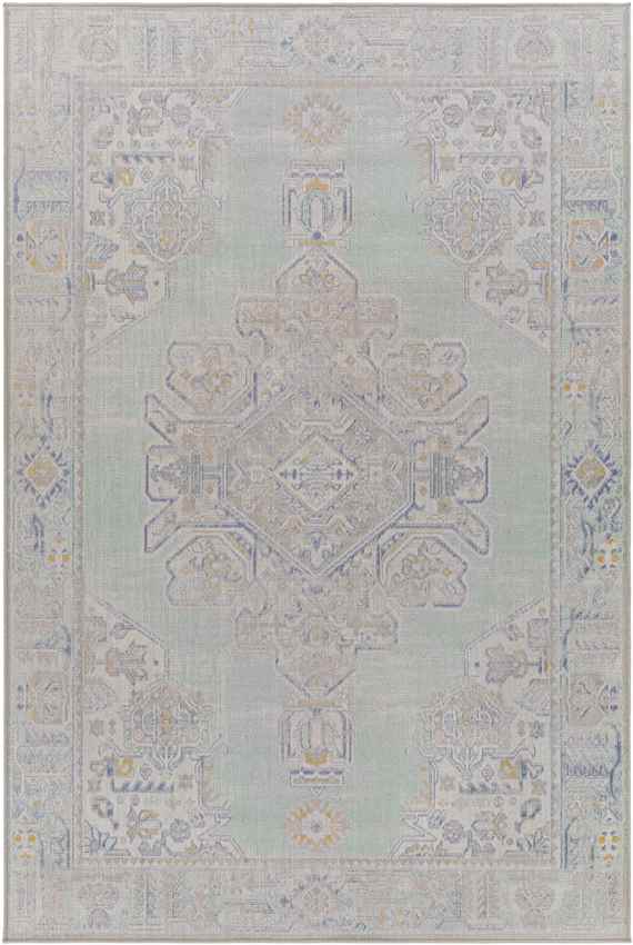 Limassol Traditional Light Green Area Rug