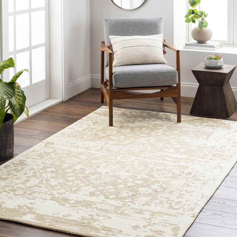 Kalyvakia Traditional Light Orange Area Rug