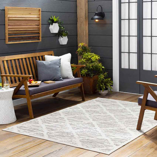 Perivolia Global Light Gray Area Rug