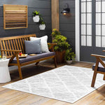 Perivolia Global Light Gray Area Rug