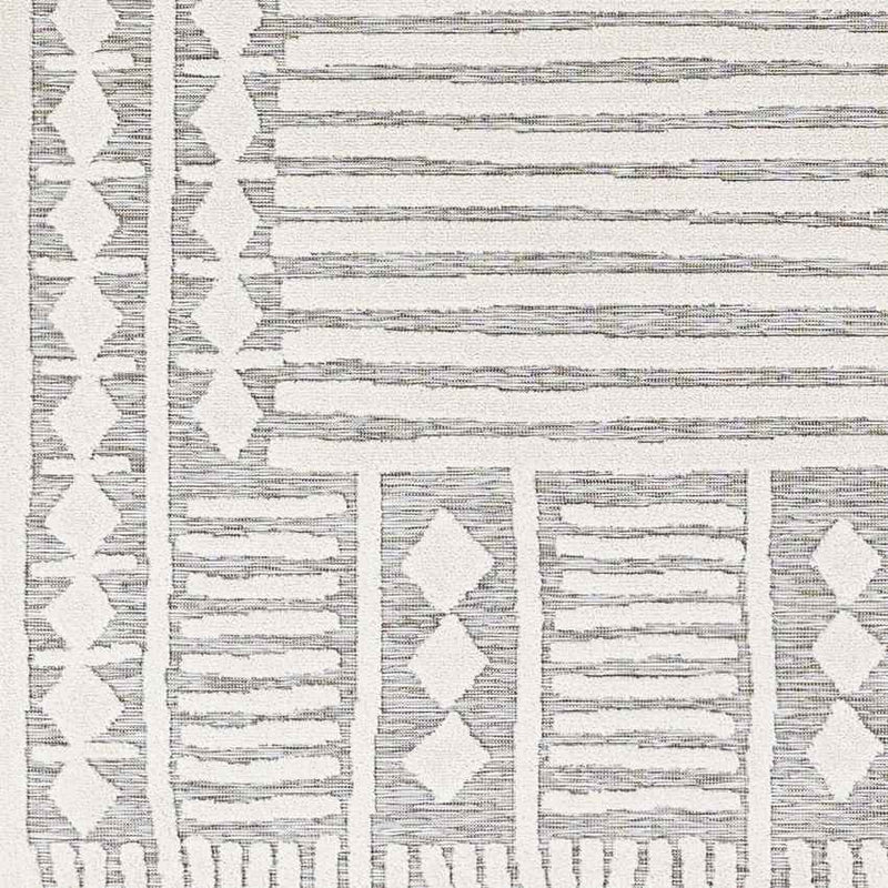 Metochi Global Off-White/Medium Gray Area Rug