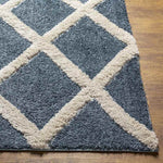 Trimithias Traditional Dark Teal Area Rug