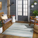 Kyrenia Modern Teal Area Rug