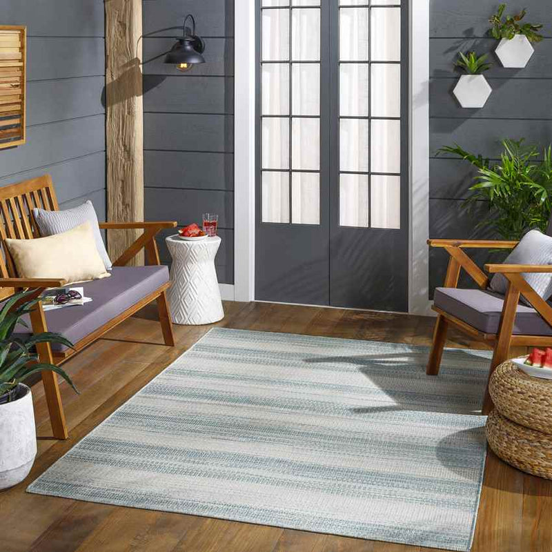 Kyrenia Modern Teal Area Rug