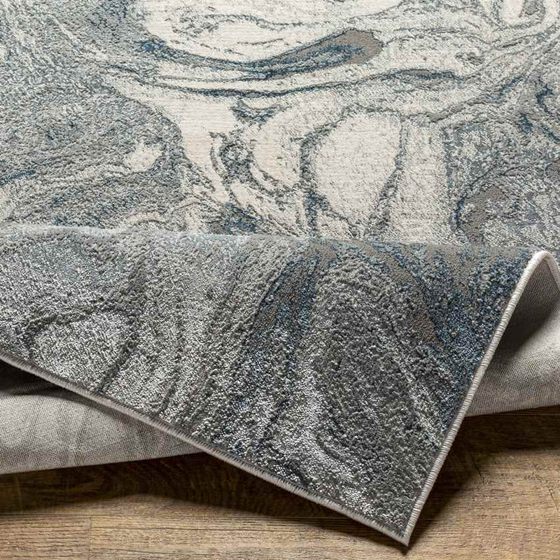 Ortakoy Modern Dark Teal Area Rug