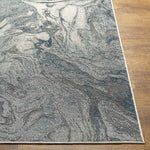 Ortakoy Modern Dark Teal Area Rug