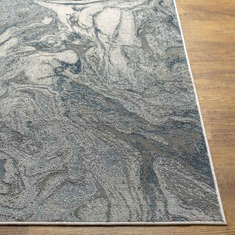 Ortakoy Modern Dark Teal Area Rug