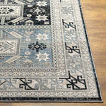 Trikomou Traditional Charcoal Area Rug