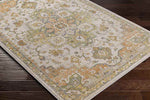 Deftera Traditional Burnt Orange Area Rug