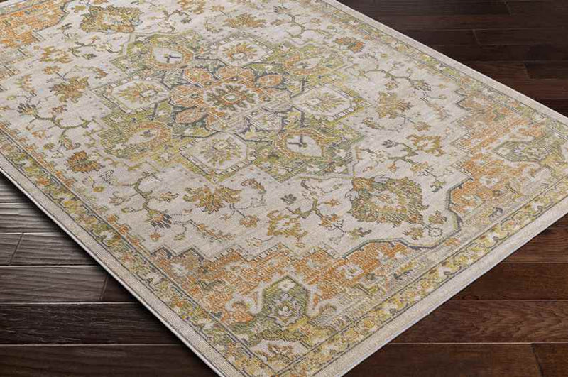 Deftera Traditional Burnt Orange Area Rug