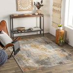 Airport Modern Camel Area Rug