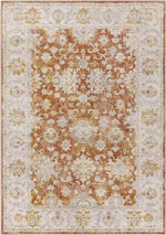 Louroukina Traditional Burnt Orange Area Rug