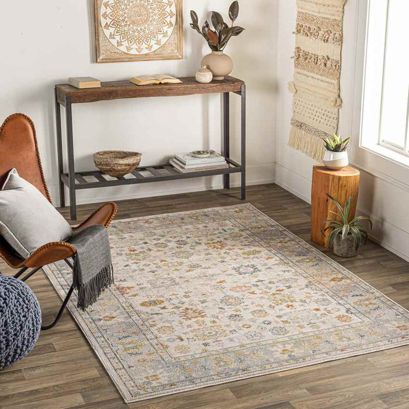Dasaki Traditional Beige Area Rug
