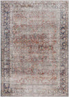 Gladbrook Traditional Rust Washable Area Rug