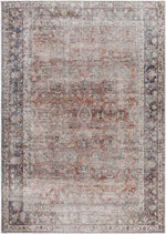 Gladbrook Traditional Rust Washable Area Rug