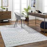 Genagra Global Ivory/Light Gray Area Rug
