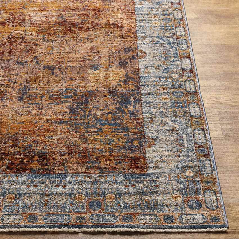 Apostolos Traditional Burgundy Area Rug